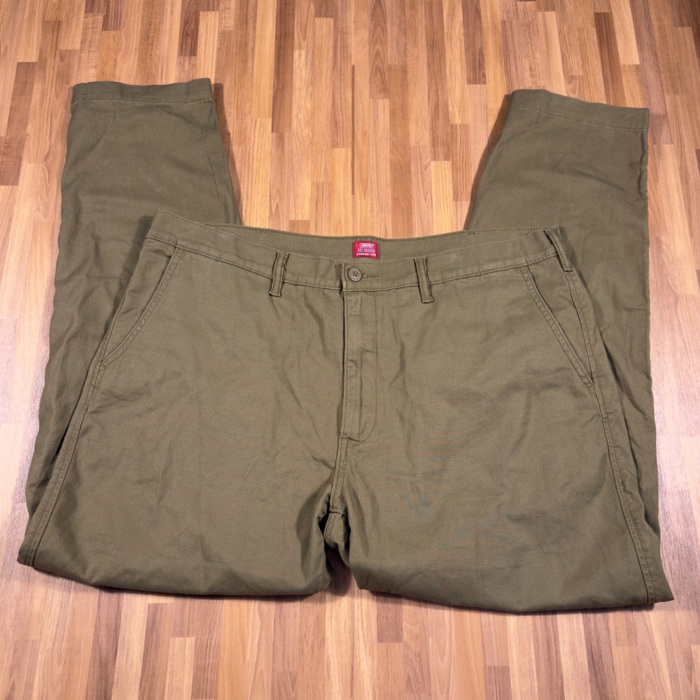 Levis XX Chino Standard Taper Pants Olive Green Mens 38x32 85226-0072